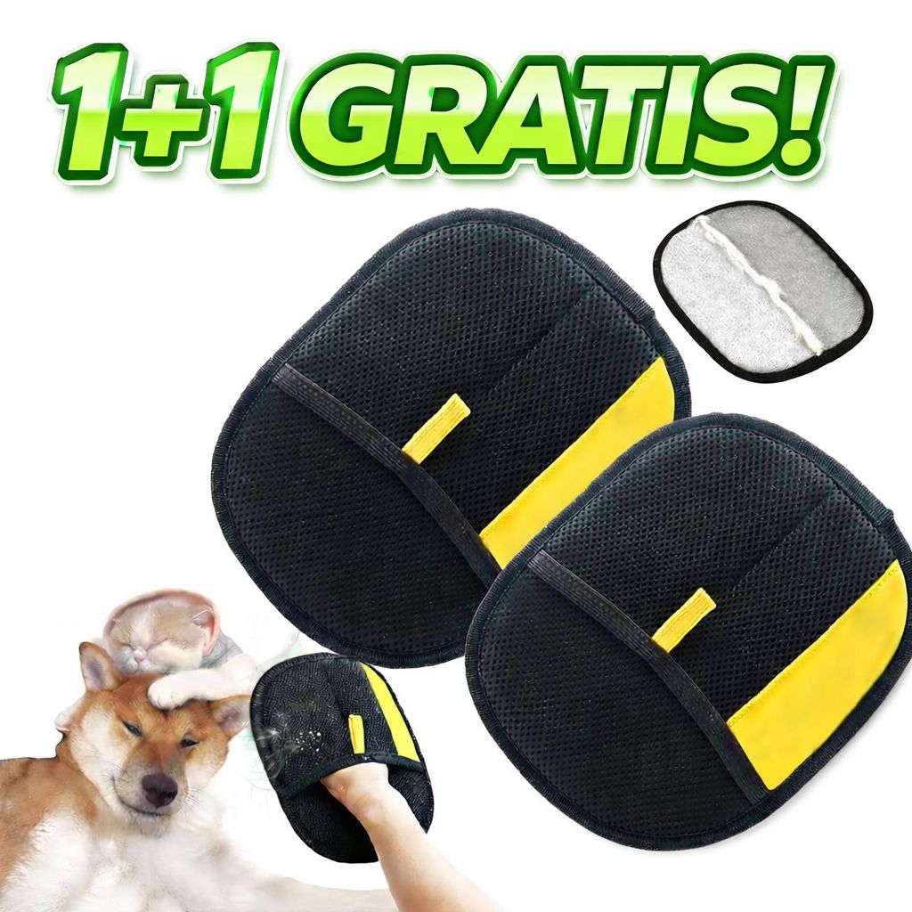 1+1 GRATIS Mănușă  pentru îndepărtarea părului de animale – rapid și eficient