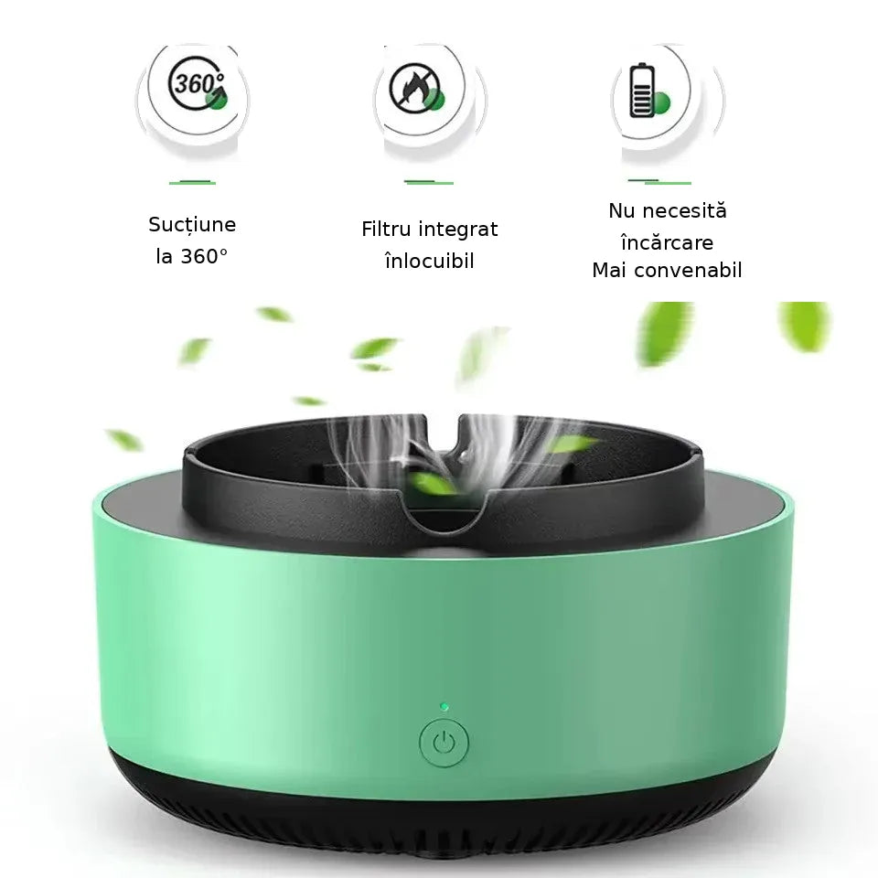 Scrumiera Electrica Inteligenta, cu Aspiratie